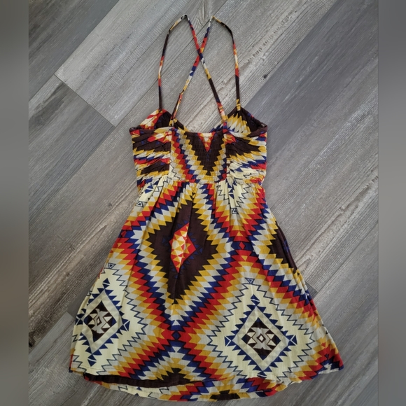 Women's Small Multi-colored Billabong Dress - Picture 2 of 2